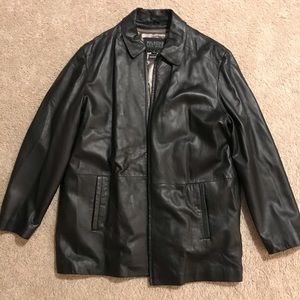 Men’s Genuine Black Leather Jacket